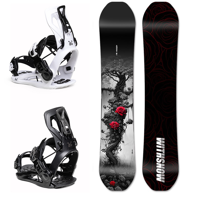 Allsports Equipment - ชุดสกีสองชิ้นแบบติดเร็วสำหรับผู้ชายและผู้หญิง สำหรับเล่นสโนว์บอร์ดและสกีทุกประเภท ทำจากไม้ สำหรับกีฬาฤดูหนาว