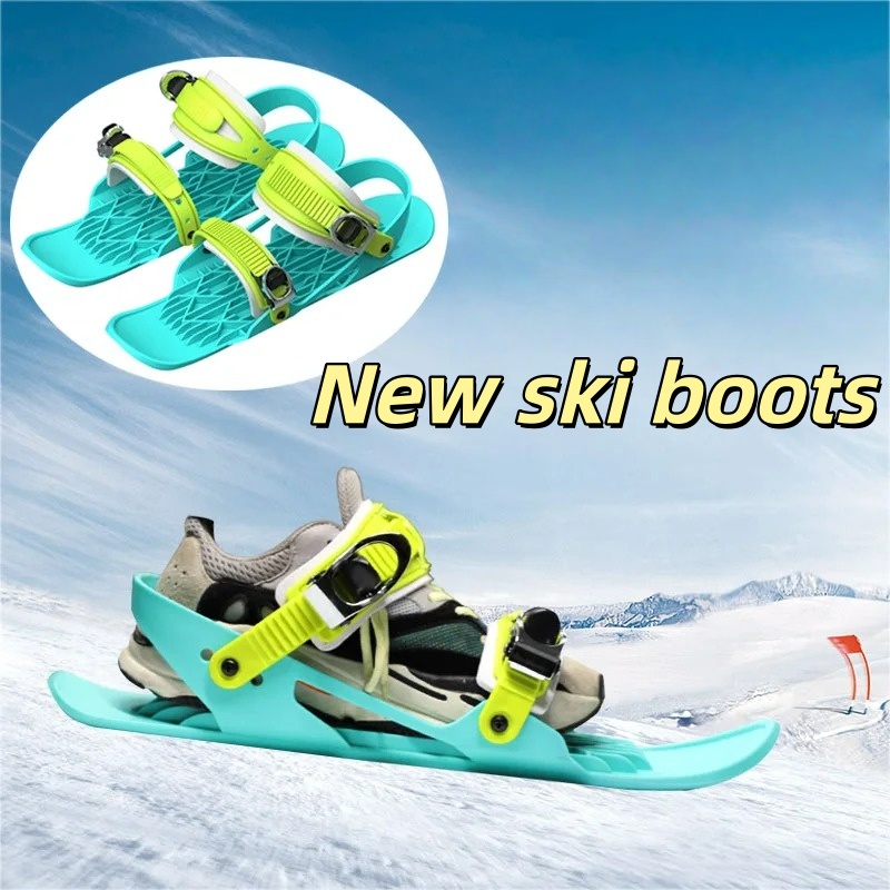 Allsports Equipment - รองเท้าสกีมินิสำหรับผู้ใหญ่ อุปกรณ์กีฬากลางแจ้งฤดูหนาว สโนว์บอร์ด เลื่อนหิมะ สกีหิมะ อุปกรณ์เพื่อความสนุกสนาน