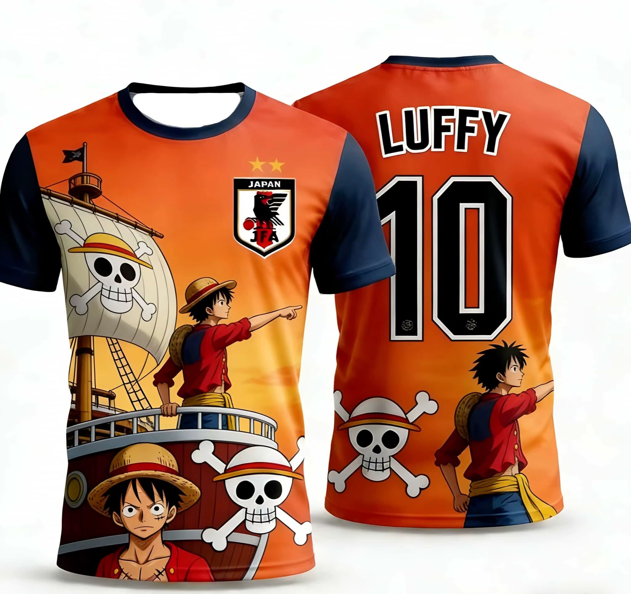 เสื้อฟุตบอลคอลแลบอนิเมะวันพีซล - Sports Equipment For Boys บทวิจารณ์และราคา